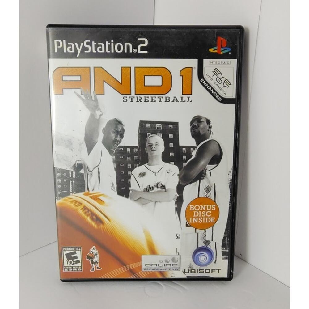 Sony Playstation 2 And 1 Basketball Video Game With Insert Tested Bonus Movie